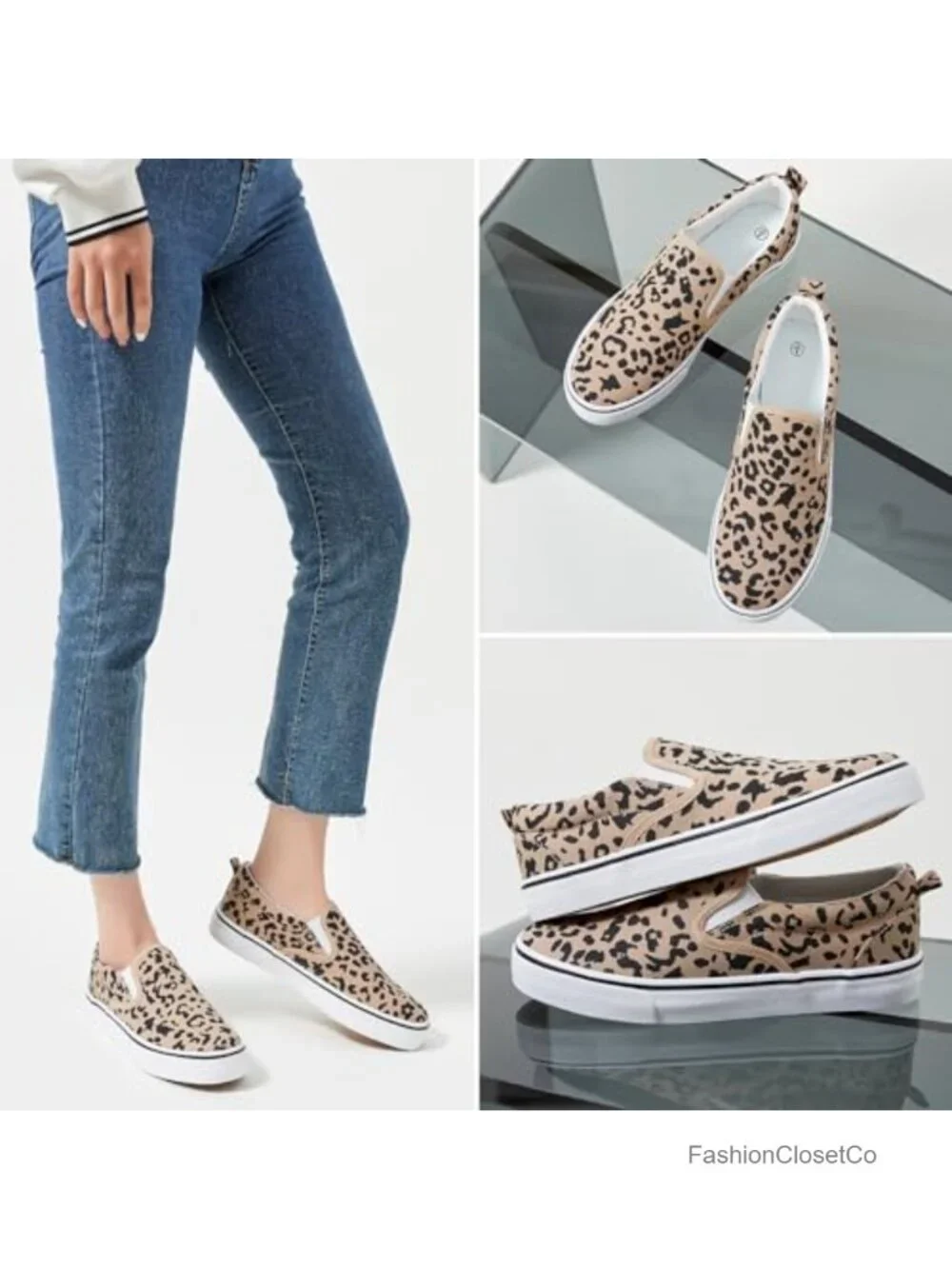 Women's Canvas Slip On Sneakers Non Slip Loafers